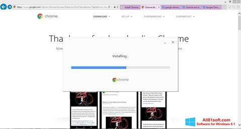 Screenshot Google Chrome Offline Installer Windows 8.1