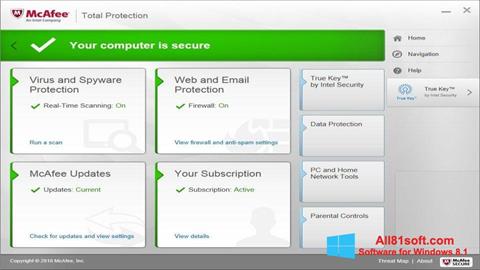 Screenshot McAfee Total Protection Windows 8.1