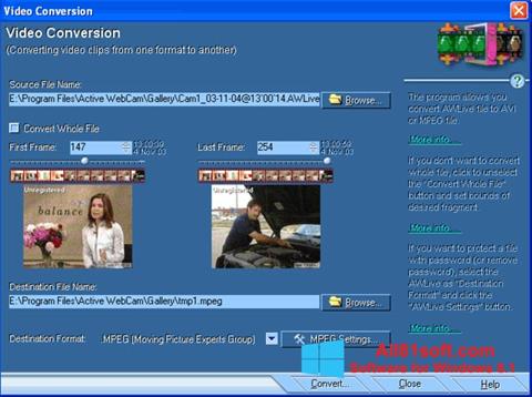 Screenshot Active WebCam Windows 8.1