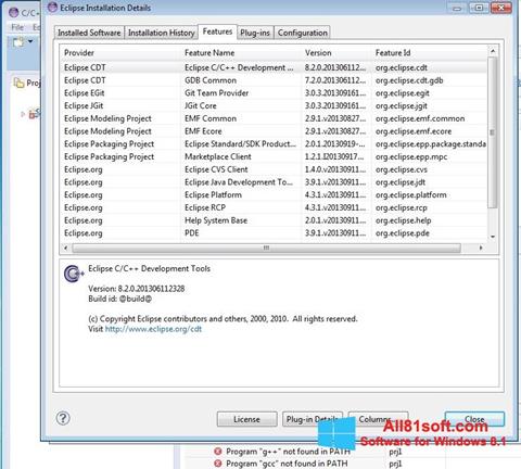 Screenshot Eclipse Windows 8.1
