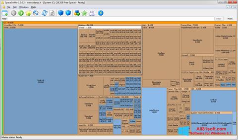 Screenshot SpaceSniffer Windows 8.1