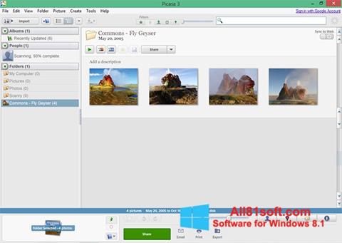 Screenshot Picasa Windows 8.1
