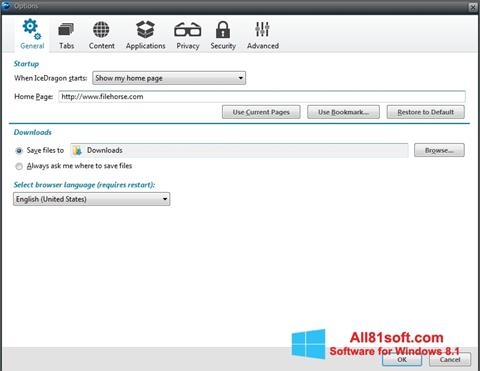 Screenshot Comodo IceDragon Windows 8.1