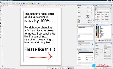 Screenshot Scribus Windows 8.1