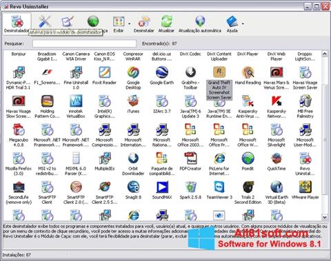 Screenshot Revo Uninstaller Windows 8.1